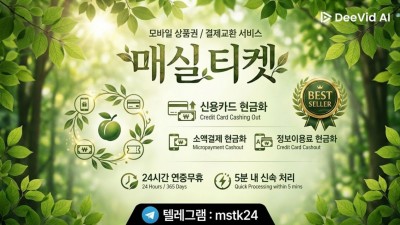 매실티켓 (소액결제) <끝판왕추천>
